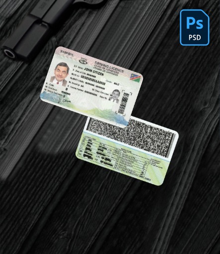 Namibia driving license PSD